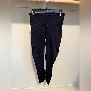 High-Waisted Black Leggings